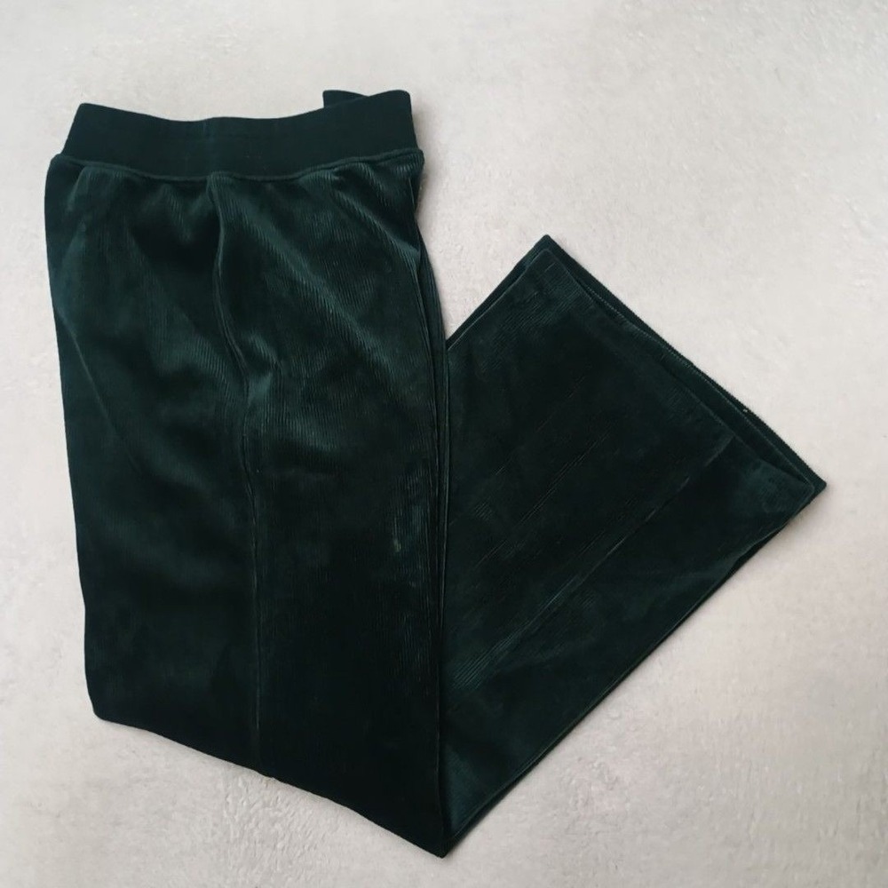 Marine Layer Corduroy Pants Women Medium Green Wide Leg Relaxed Casual 18247